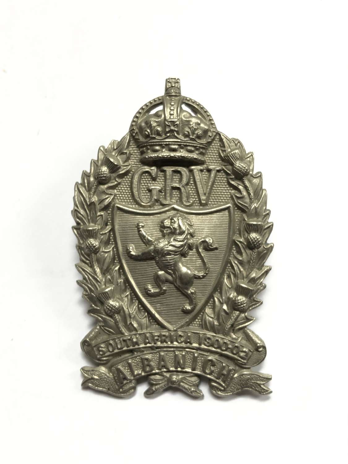 Galloway Rifle Volunteers glengarry badge circa 1905-08