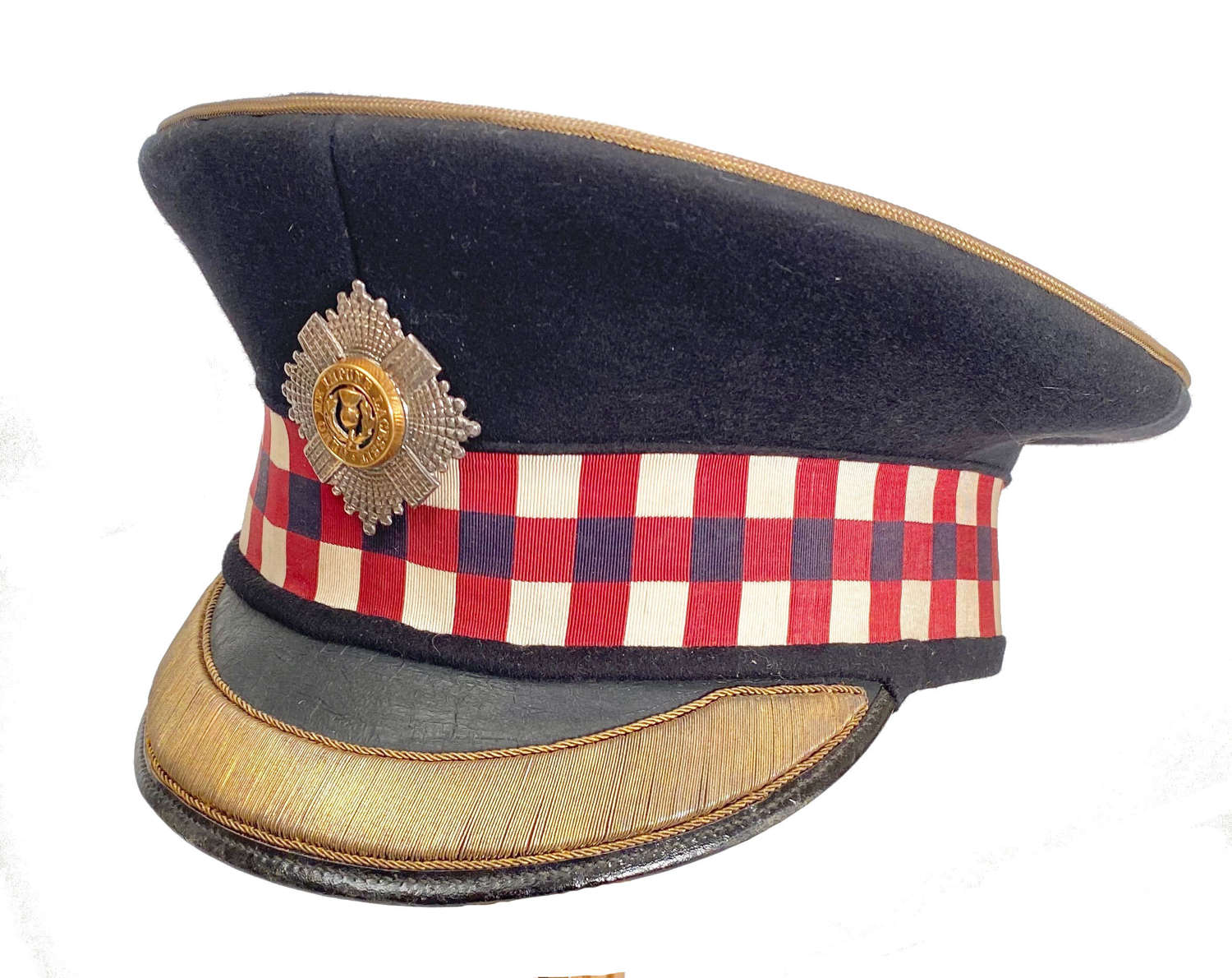 Scots Guards Officer's peaked forage cap by Edward Smith