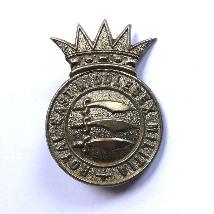 Royal East Middlesex Militia Victorian glengarry badge circa 1874-81