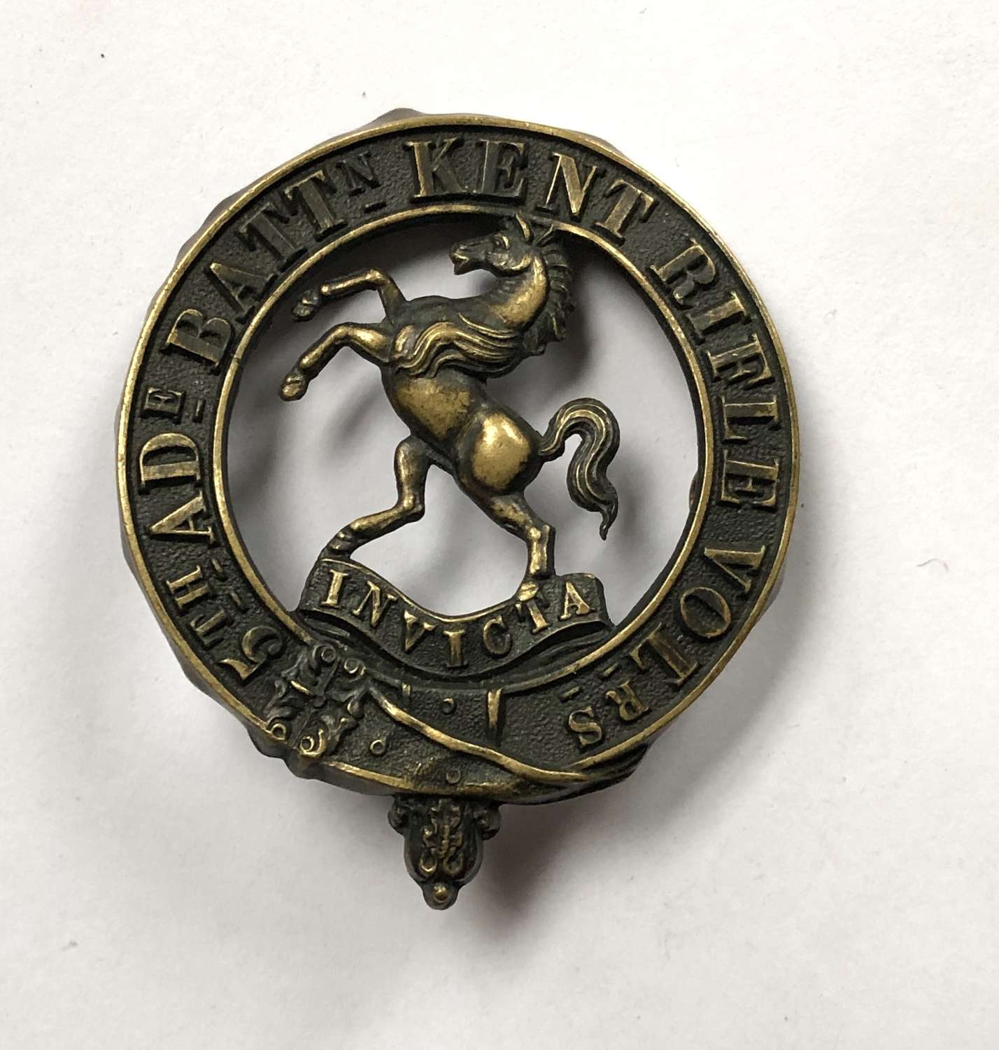 5th Admin. Bn. (Weald of) Kent Rifle Vols Victorian glengarry badge