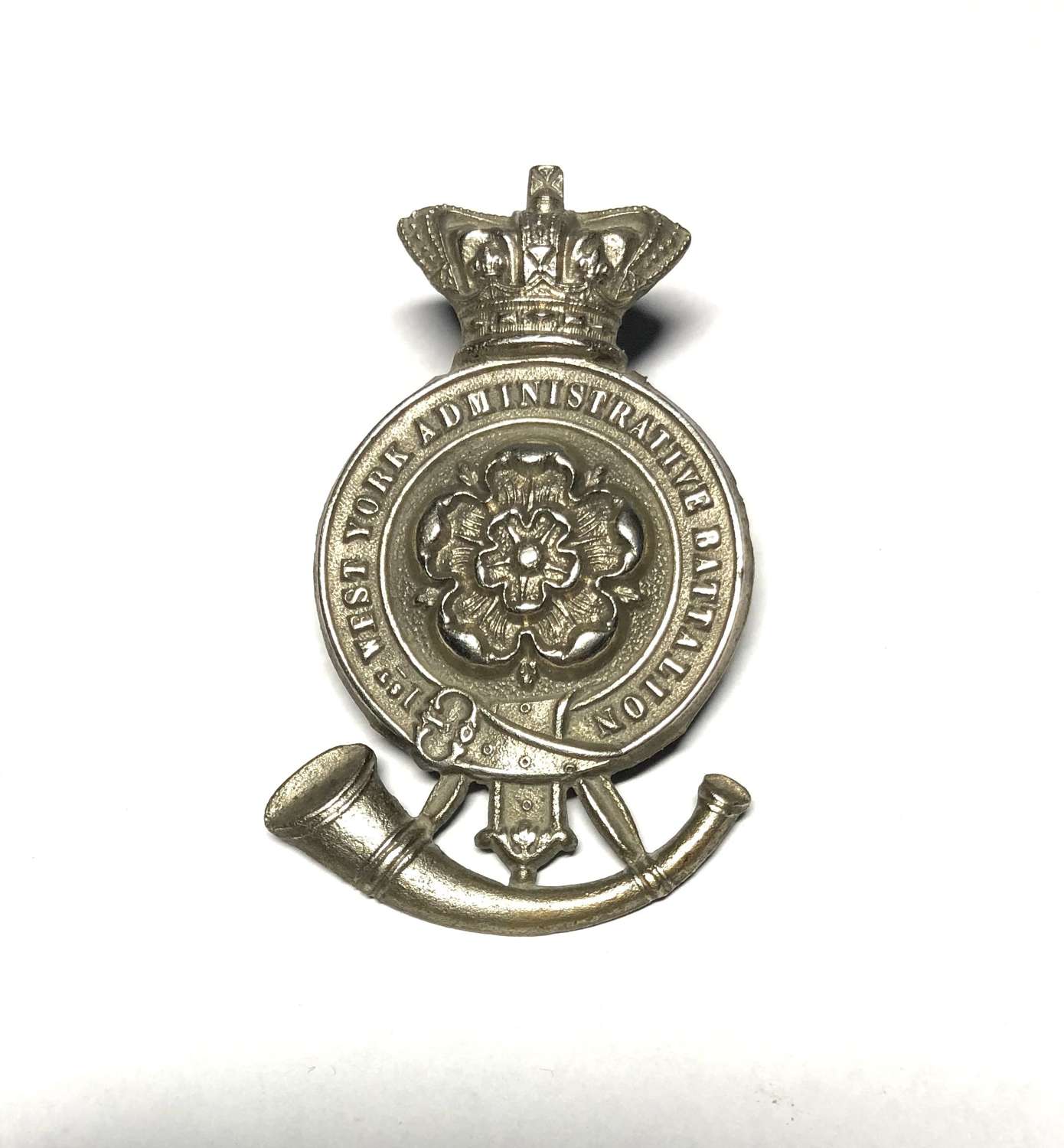 1st West York Administrative Battalion Victorian glengarry badge