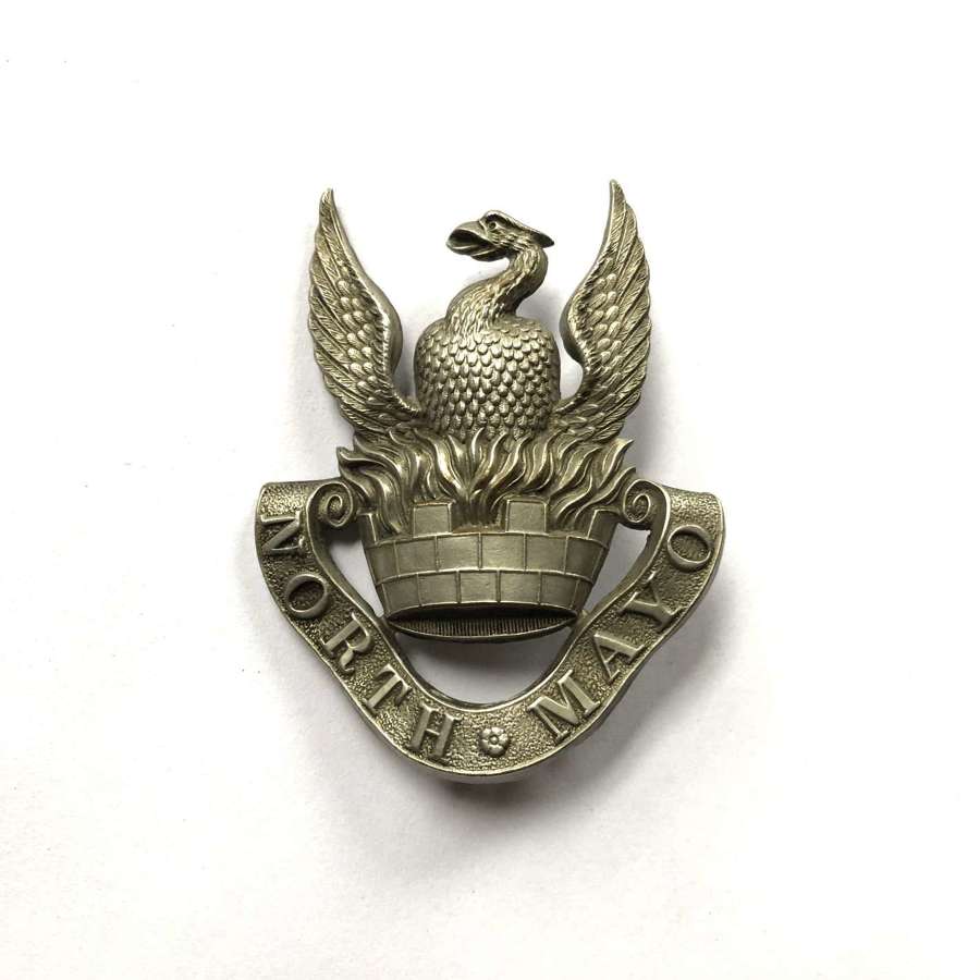 North Mayo Fusiliers Irish Militia Victorian glengarry badge c1874-81
