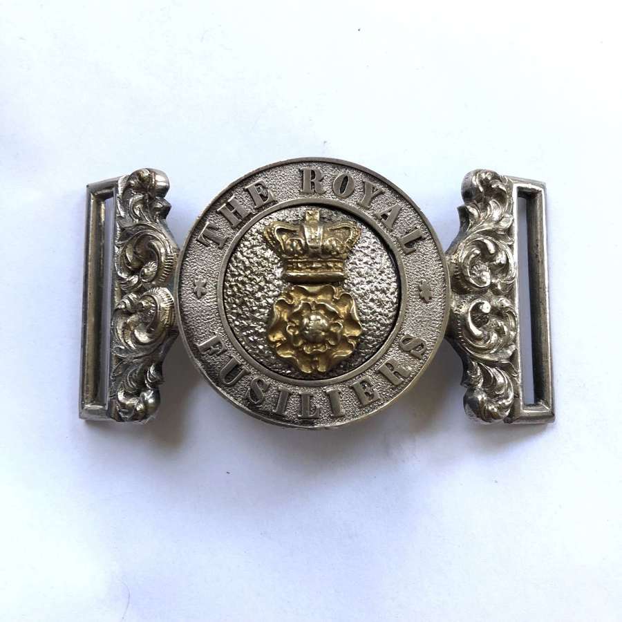 Militia Battalions Royal Fusiliers Victorian Officer's waist bel clasp
