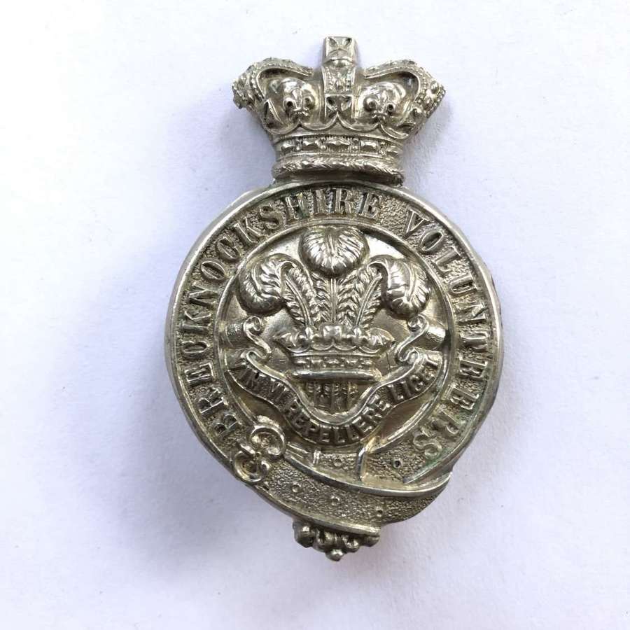 Welsh. Brecknockshire Volunteers Victorian glengarry badge C1880-85