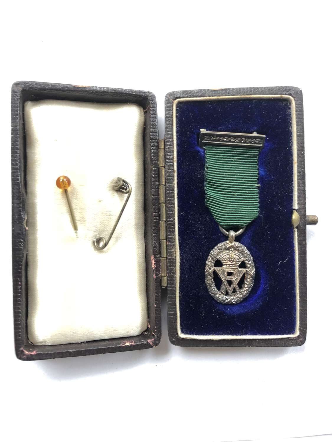 Volunteer Decoration cased Victorian miniature medal