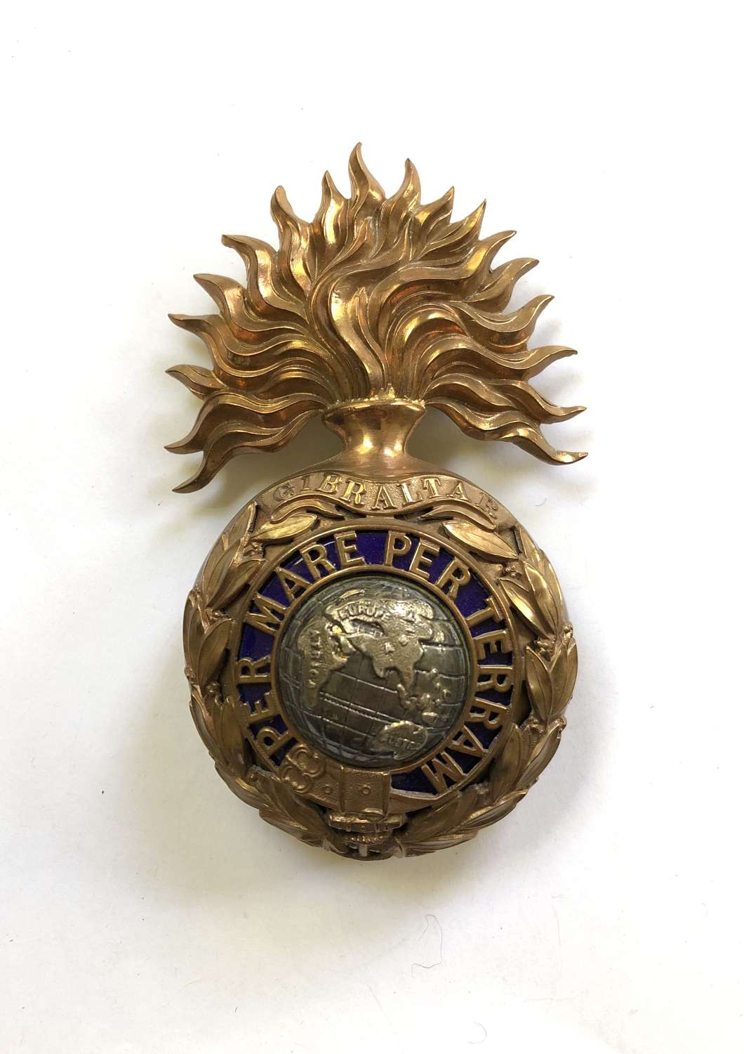 Royal Marine Artillery Officer’s helmet plate circa 1879-1905