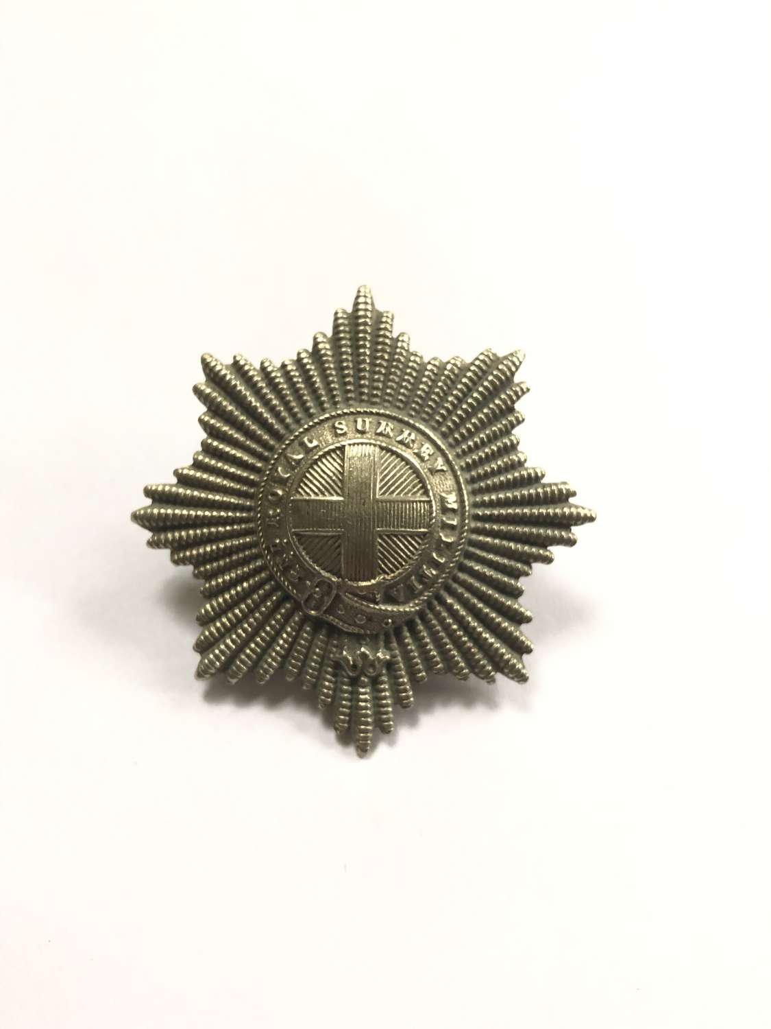 2nd Royal Surrey Militia Victorian glengarry badge circa 1874-81