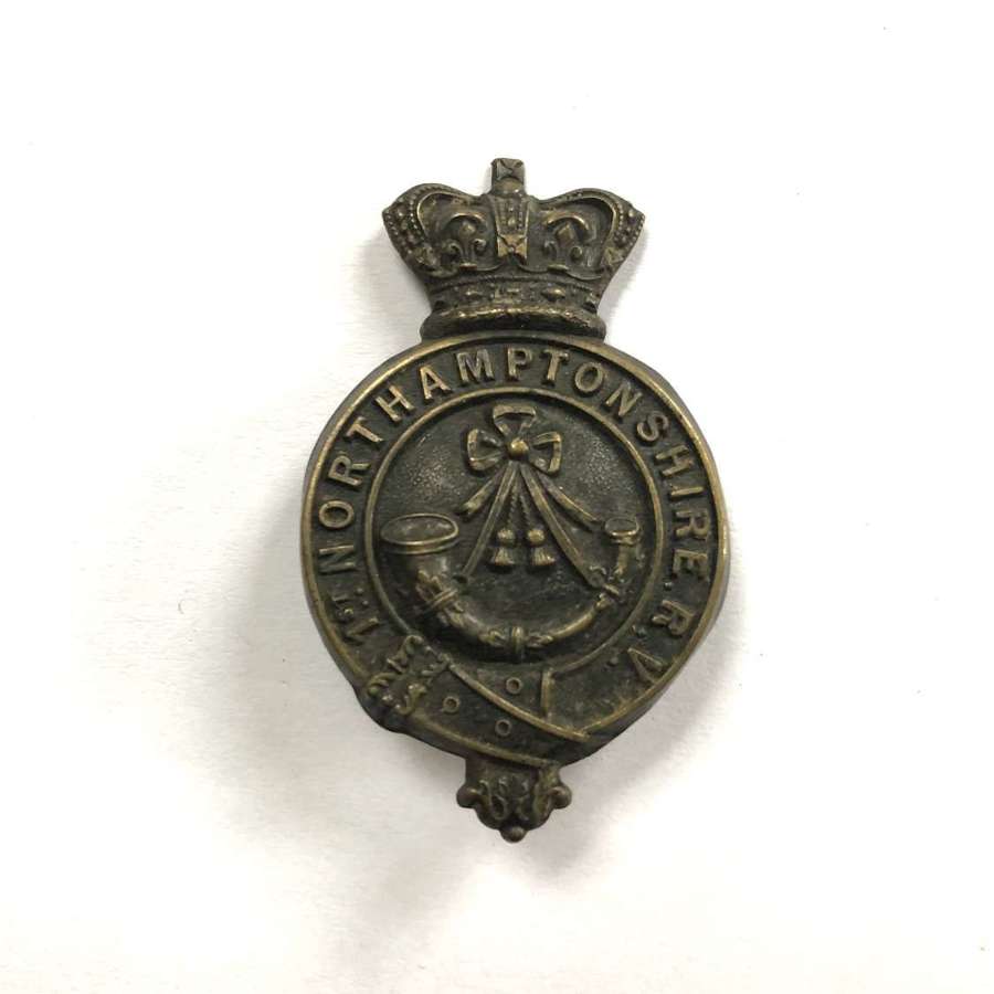 1st Northamptonshire Rifle Volunteers Victorian glengarry badge