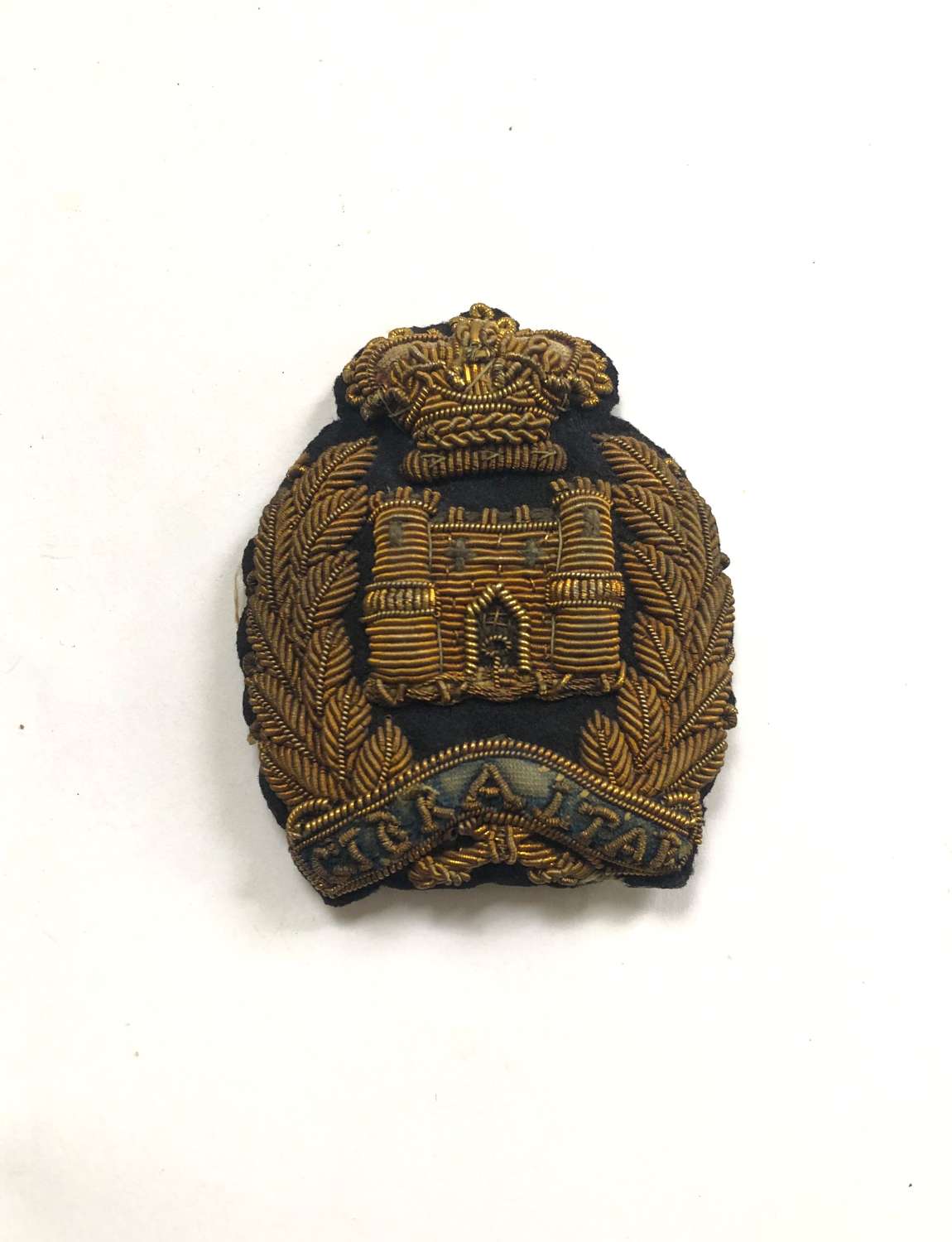 Suffolk Regiment Victorian Officer’s forage cap badge c1881-1901