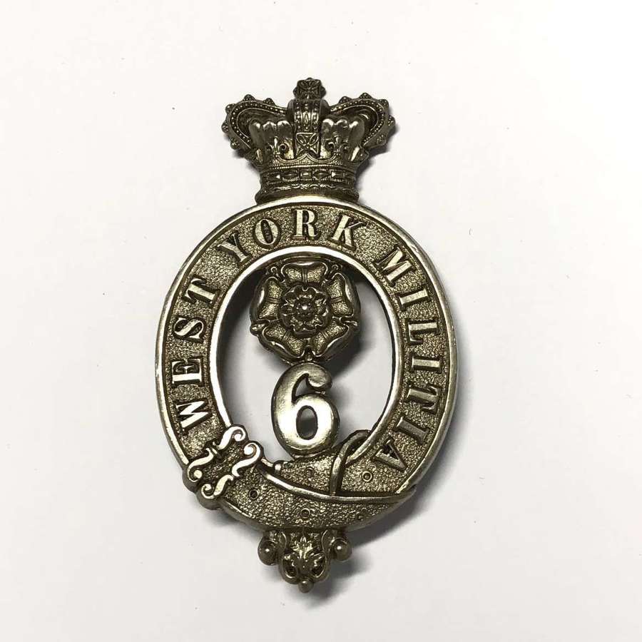 6th West York Militia Victorian glengarry badge circa 1874-81