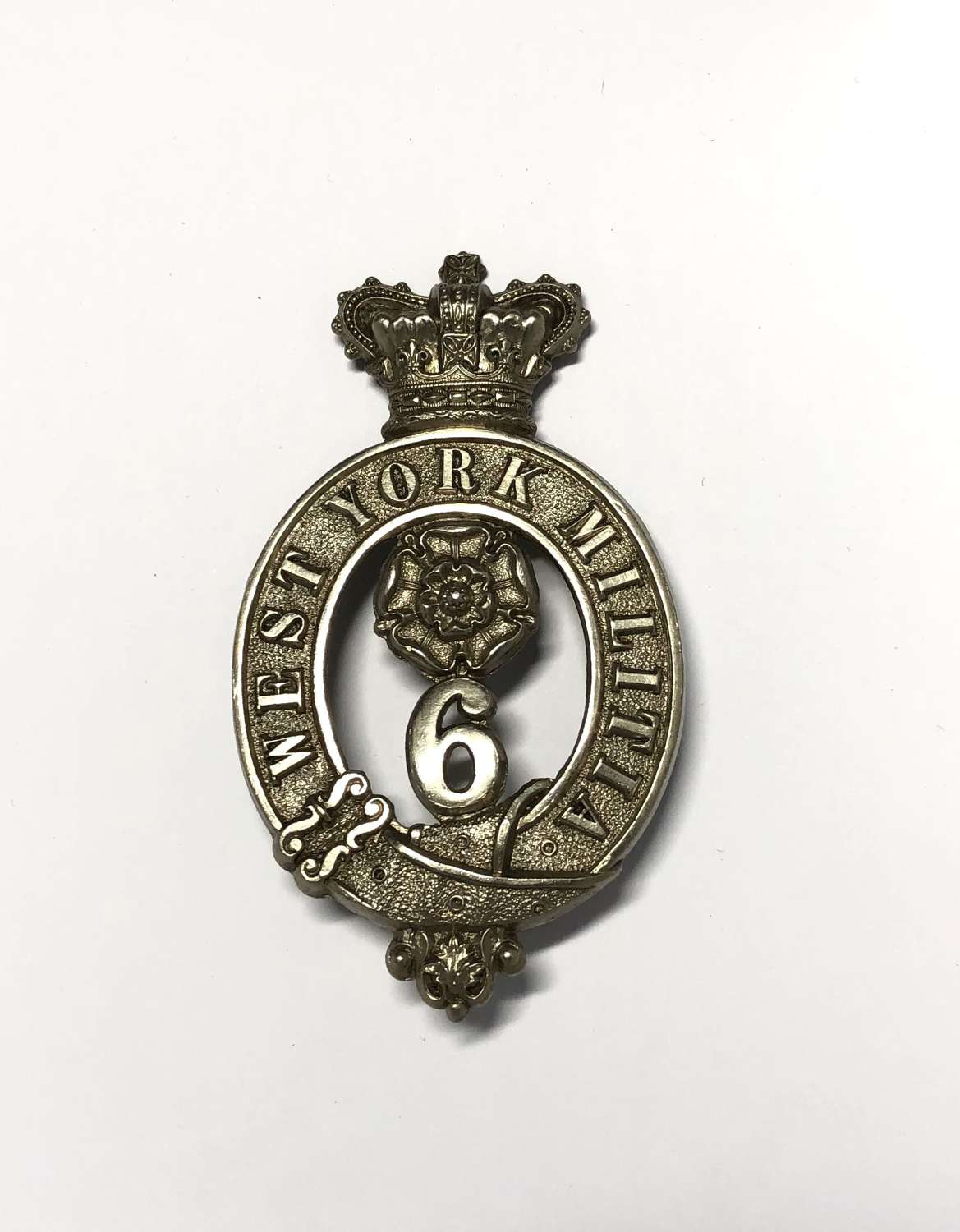 6th West York Militia Victorian glengarry badge circa 1874-81