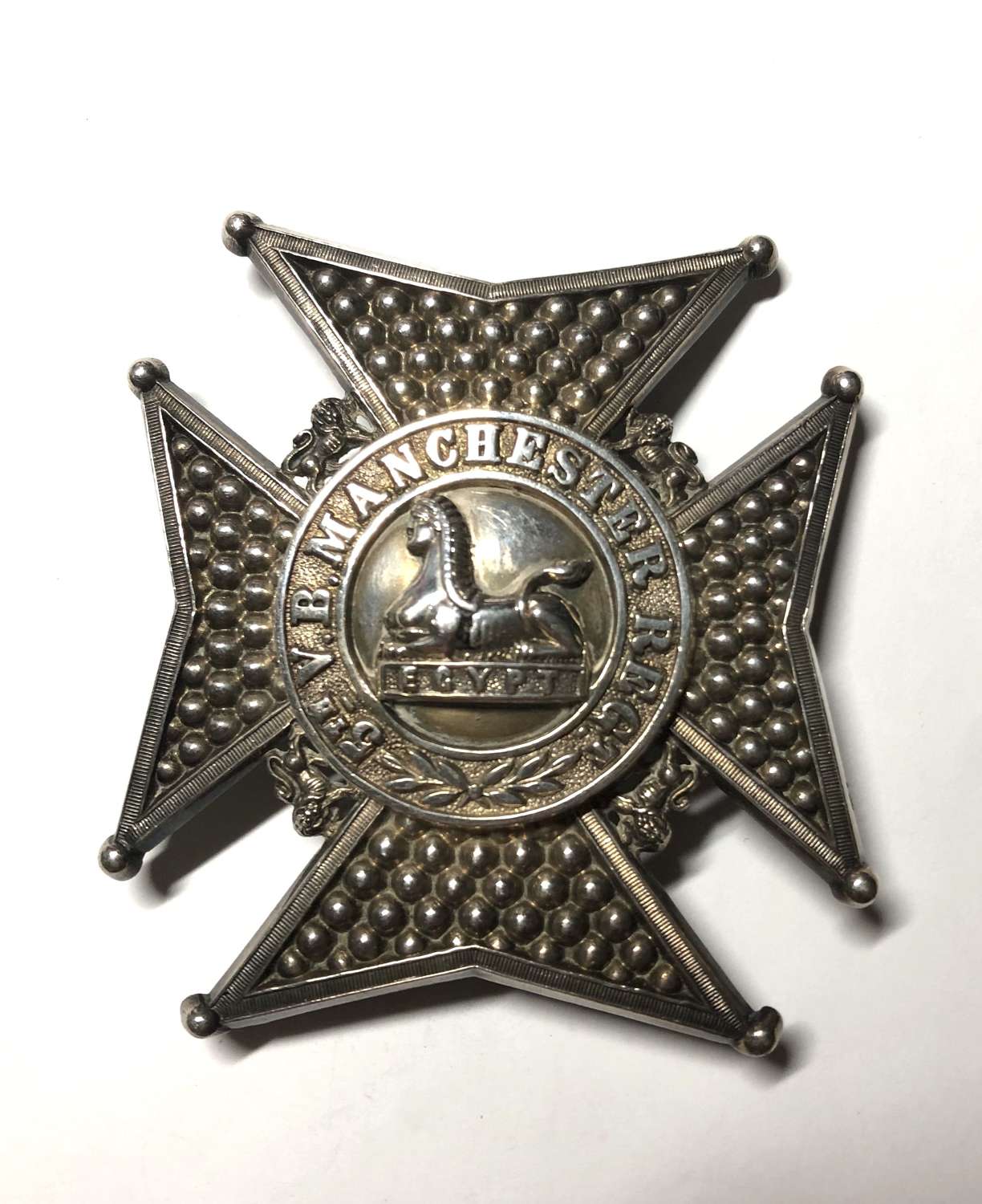 5th (Ardwick) VB Manchester Regiment Officer’s pouch belt plate.