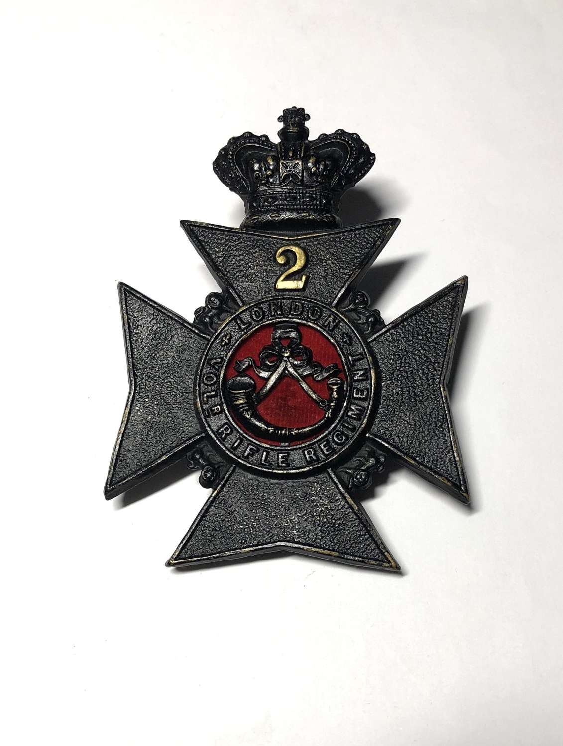 2nd London Volunteer Rifle Regiment Victorian helmet plate