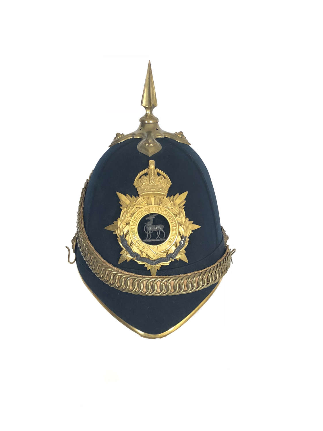 Royal Warwickshire Regiment Officer’s home service helmet c1901-14