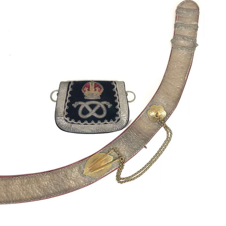 Queen’s Own Staffordshire Yeomanry post 1901 Officer’s pouch and belt