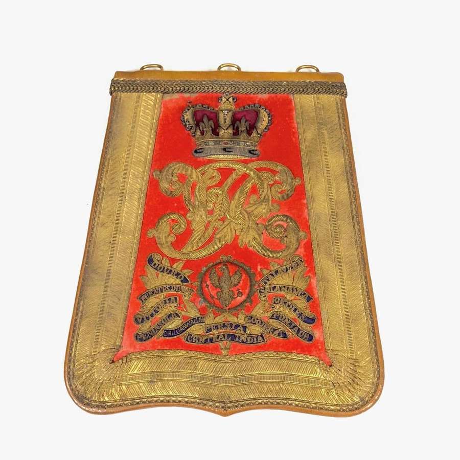 14th King’s Hussars Victorian post 1861 Officer’s Sabretache & Cover