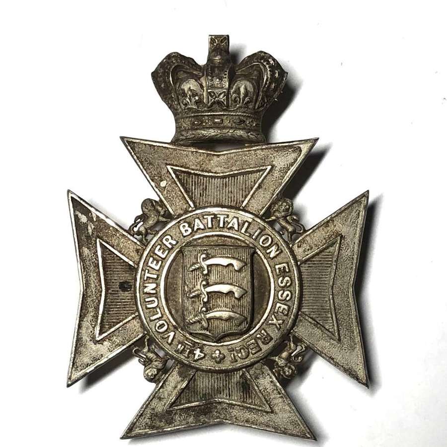 4th (Leyton) VB Essex Regiment Victorian Officer’s pouch belt plate