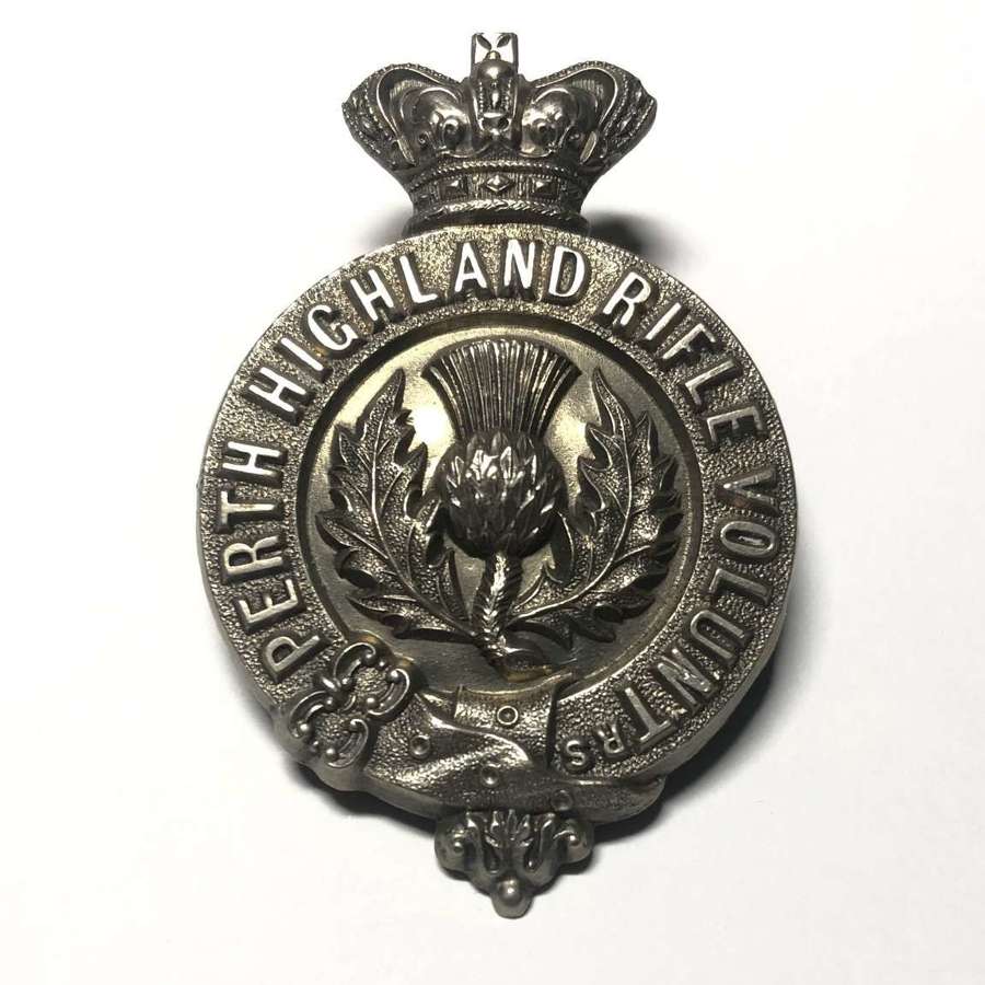 Perth Highland Rifle Volunteers Victorian glengarry badge c1874-80