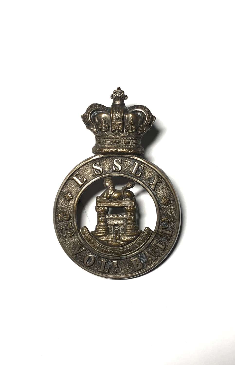 2nd (Colchester) VB Essex Regiment Victorian glengarry badge c1883-96