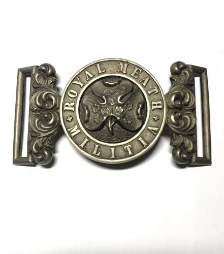 Irish Royal Meath Militia Victorian Officer's waist belt clasp