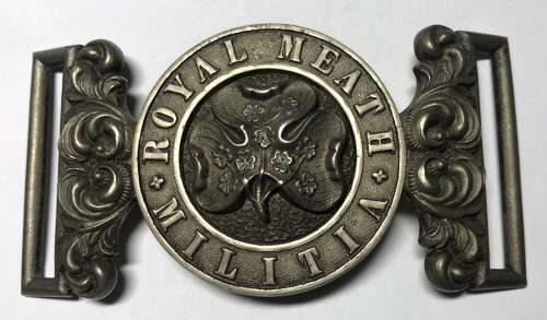 Irish Royal Meath Militia Victorian Officer's waist belt clasp