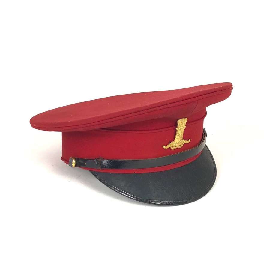 11th PAO Hussars Edwardian Officer's crimson forage cap c 1901-10