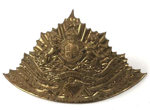 5th Royal Irish Lancers lance cap plate circa 1905-14
