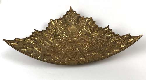 5th Royal Irish Lancers lance cap plate circa 1905-14