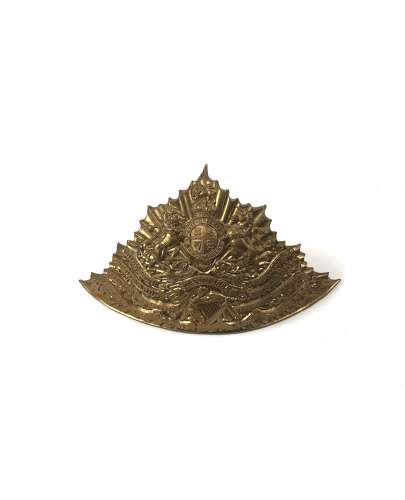 5th Royal Irish Lancers lance cap plate circa 1905-14