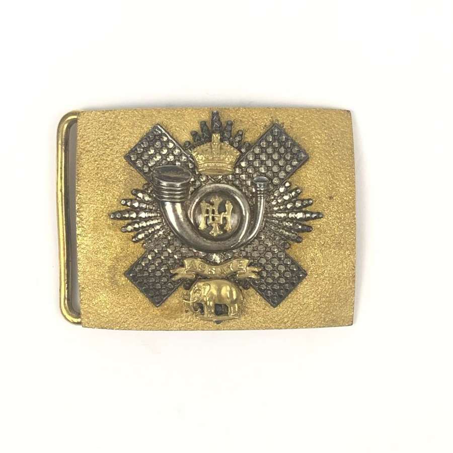 Highland Light Infantry Victorian HLI Officer&rsquo;s dirk belt plate.