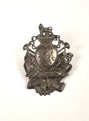 Royal Carmarthen Militia Welsh Georgian Band Master shako plate c 1804
