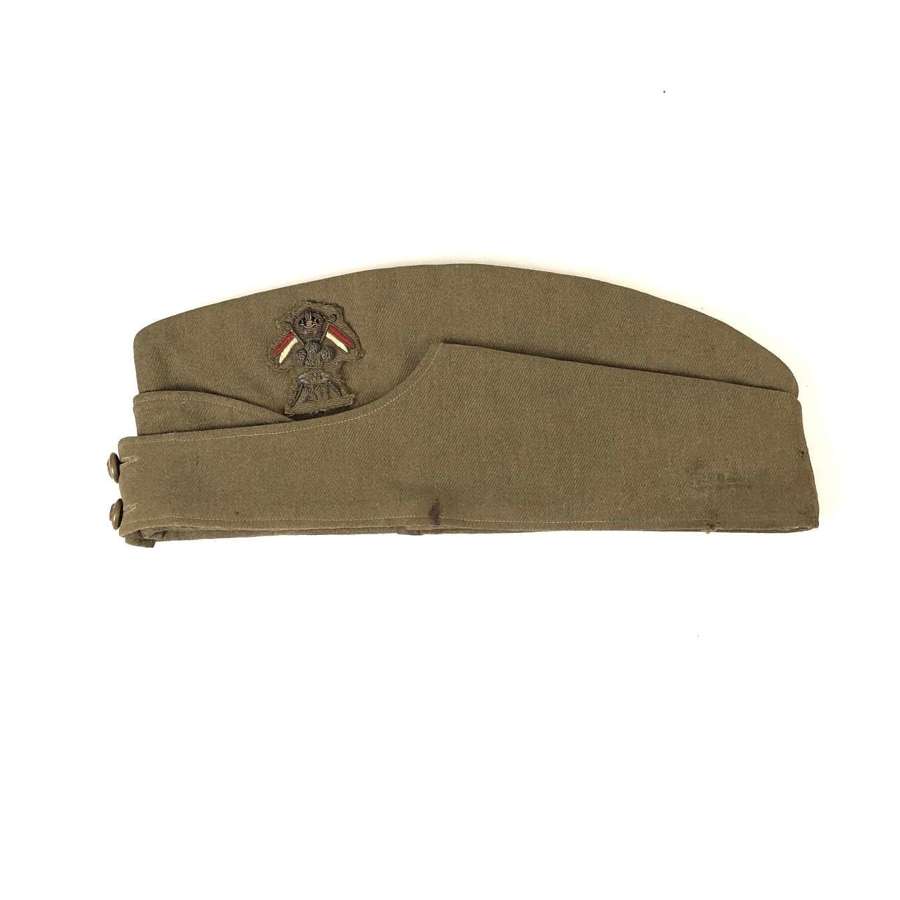 12th Royal Lancers WW1 Cavalry Officer's khaki field service cap