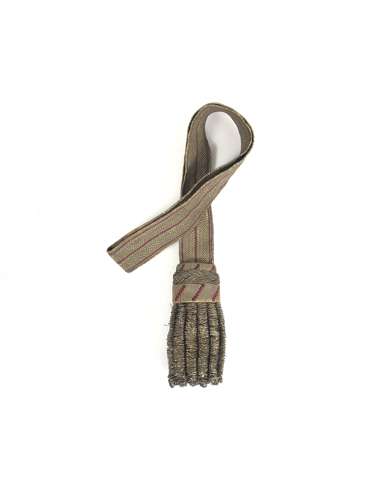 19th Century Officer's gold lace and crimson silk sword knot