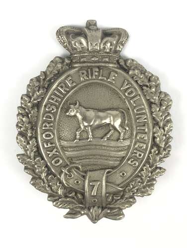 Oxfordshire Rifle Volunteers Victorian pre 1887 glengarry badge