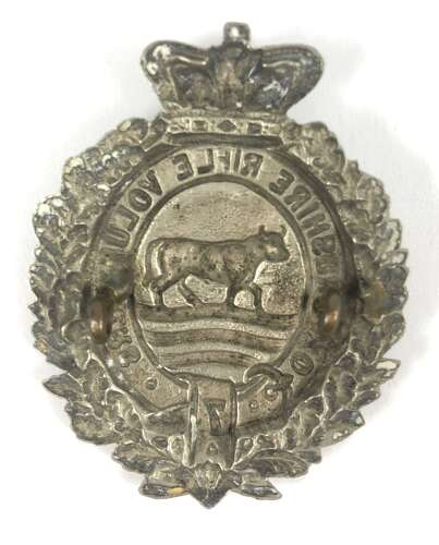 Oxfordshire Rifle Volunteers Victorian pre 1887 glengarry badge
