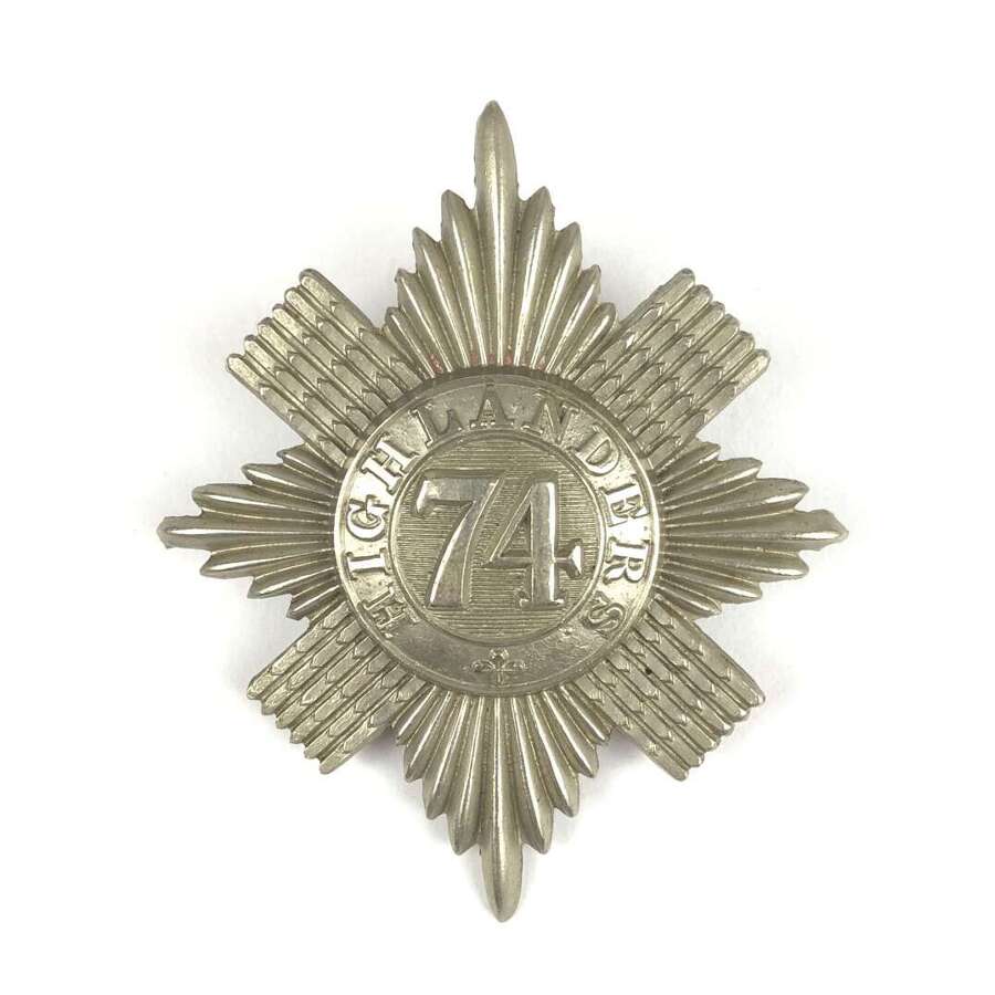 74th (Highlanders) Regiment Victorian Scottish shako plate c. 1860