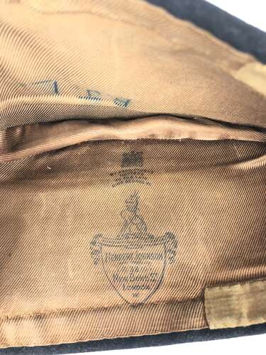 Royal Dragoons Officer's Torin pattern side cap by Herbert Johnson