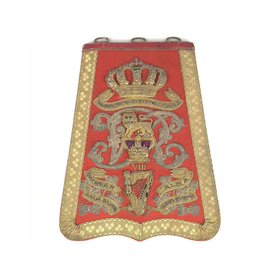8th Kings Royal Irish Hussars Victorian attributed Officer Sabretache c. 1855-61.