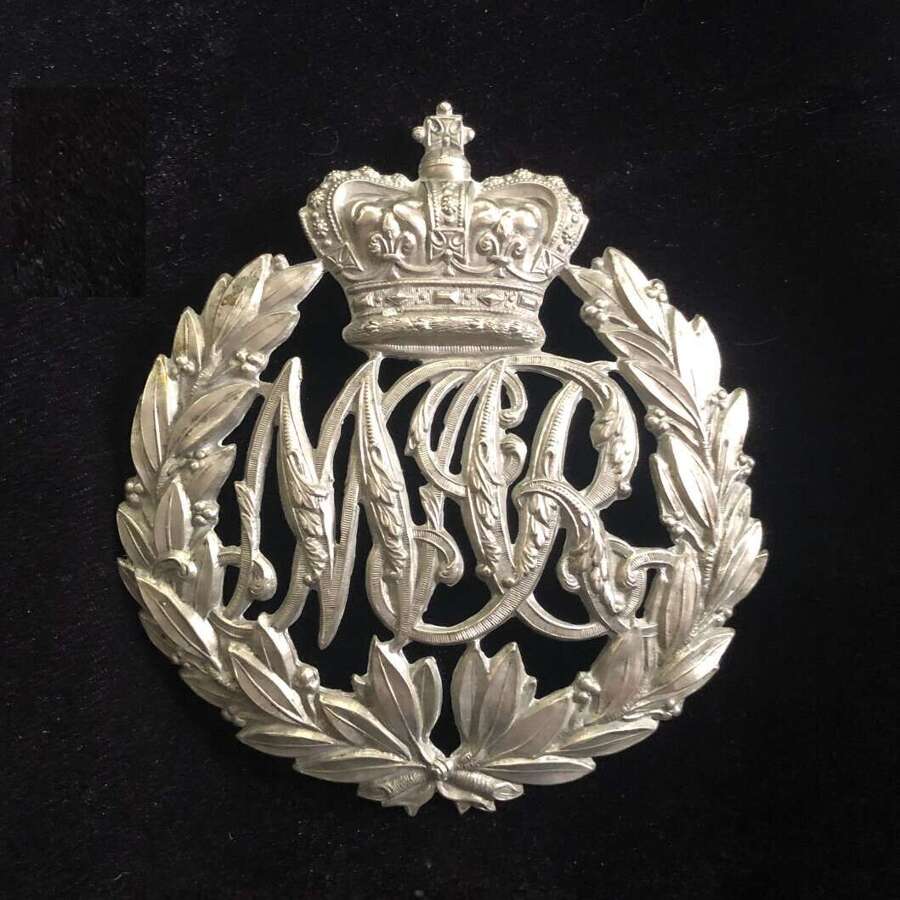 Natal Mounted Rifles Victorian South African helmet plate