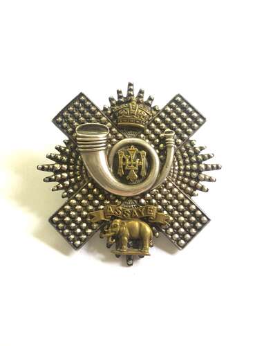 Highland Light Infantry Victorian Officer's HLI glengarry badge c. 1881-1901 by Anderson