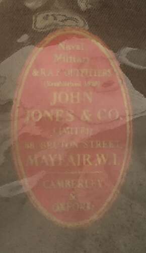 Royal Marines Officer's Peaked Cap by Jones & Co, Mayfair